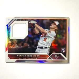 Gunnar Henderson 23' Topps Complete Set Chrome Rookie Relics #CRR-GH (RC)